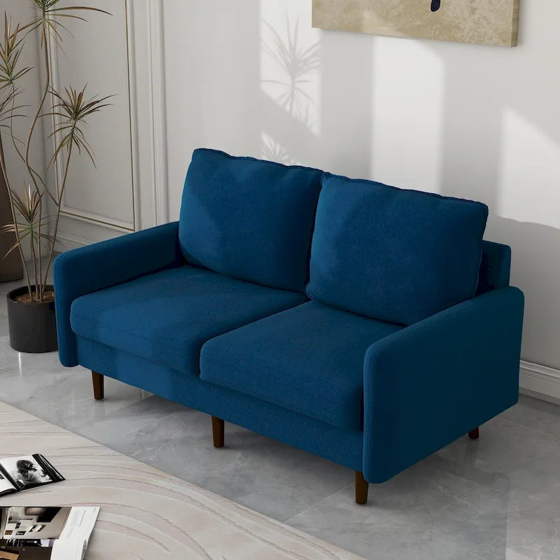 Canapé deux places moderne en velours 56,88 pour salon