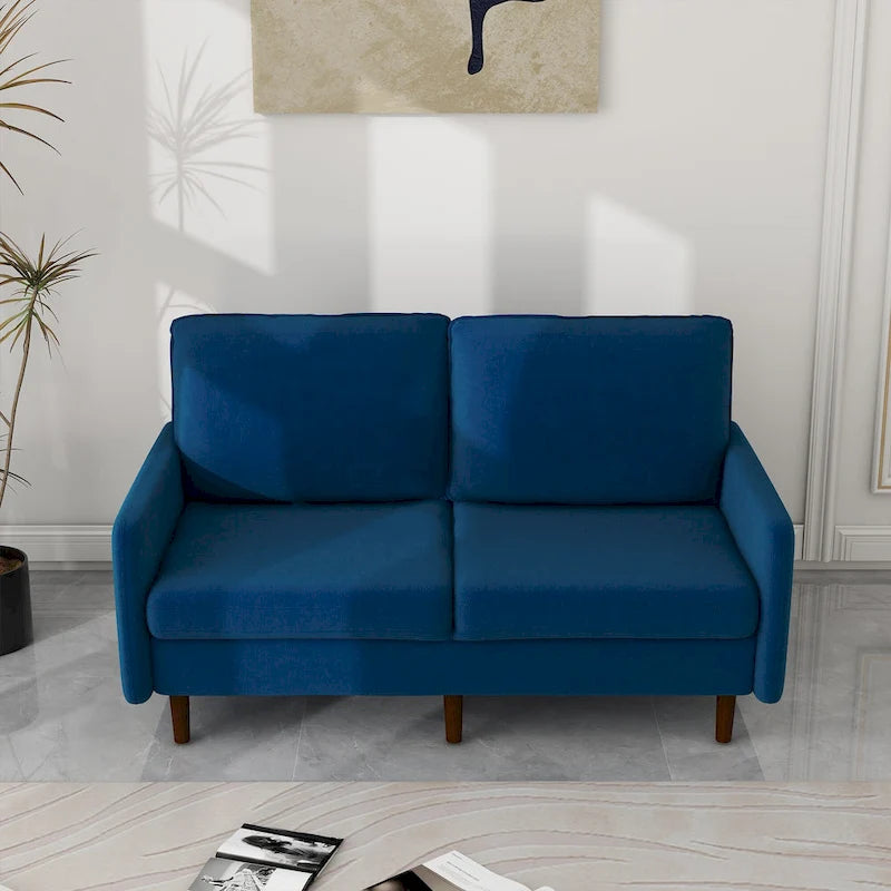 Canapé deux places moderne en velours 56,88 pour salon
