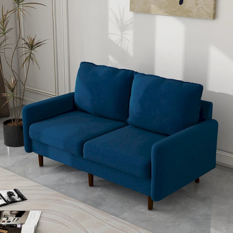 Canapé deux places moderne en velours 56,88 pour salon