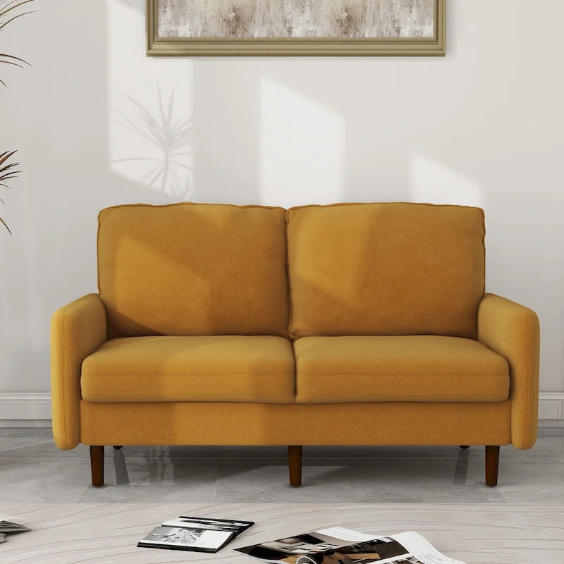 Canapé deux places moderne en velours 56,88 pour salon