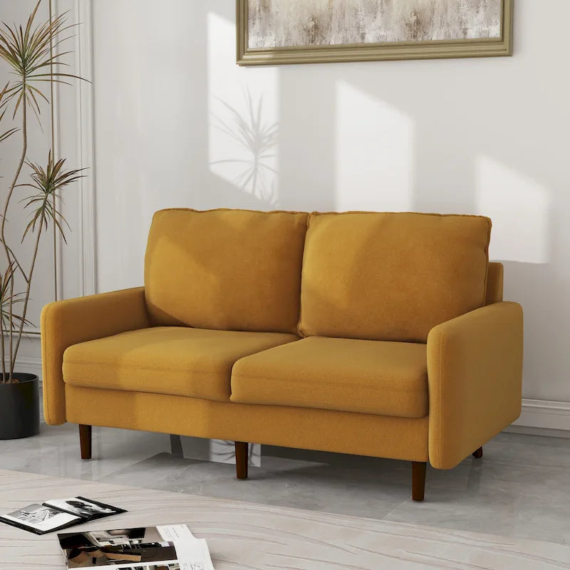 Canapé deux places moderne en velours 56,88 pour salon