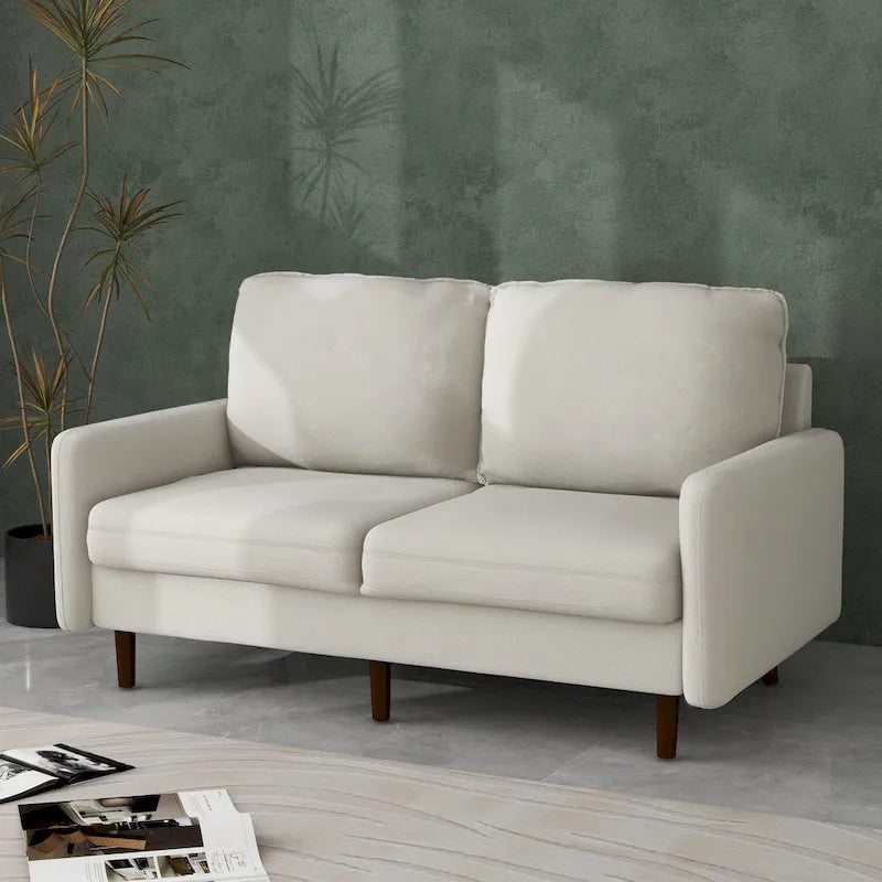 Canapé deux places moderne en velours 56,88 pour salon