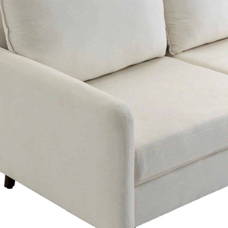 Canapé deux places moderne en velours 56,88 pour salon