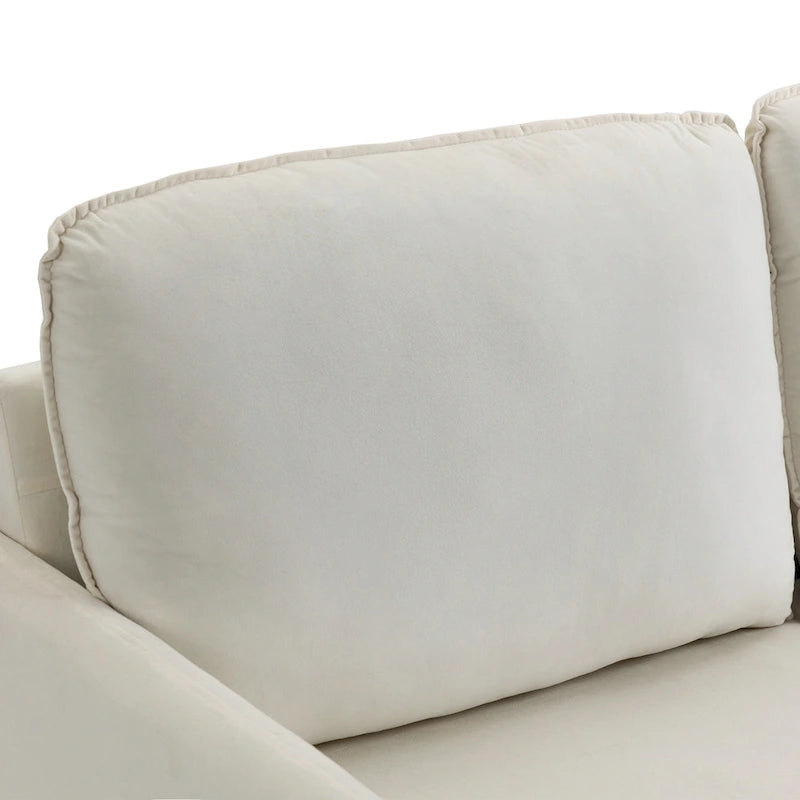 Canapé deux places moderne en velours 56,88 pour salon