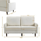 Canapé deux places moderne en velours 56,88 pour salon