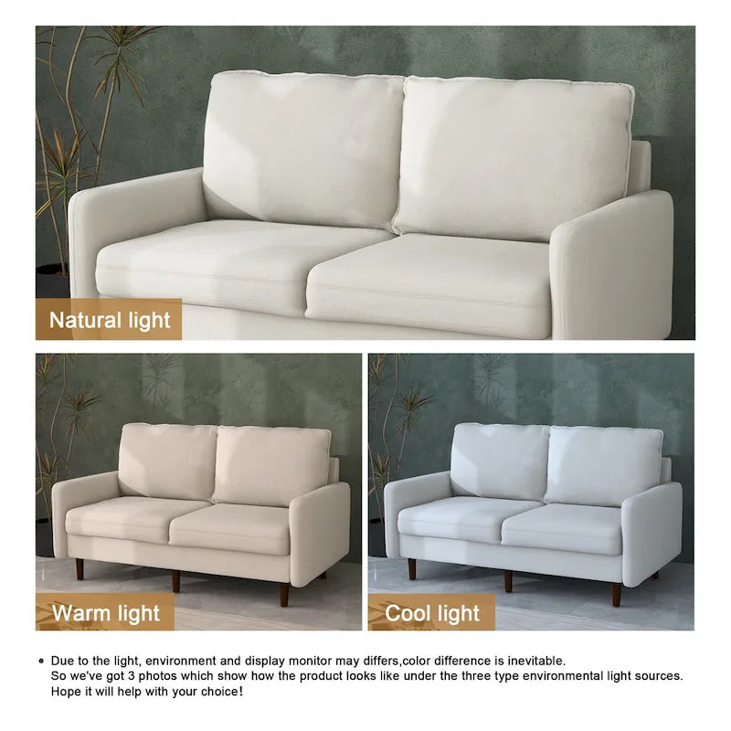 Canapé deux places moderne en velours 56,88 pour salon