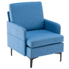 Upholstered Linen Accent Armchair