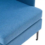 Fauteuil d'appoint en lin capitonné