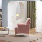 Fauteuil d'appoint en lin capitonné