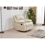 Fauteuil inclinable manuel à bascule Betsy Furniture en cuir reconstitué, siège unique, référence 8018