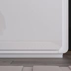 Table de chevet LED moderne laquée brillante, table d'appoint, table de nuit