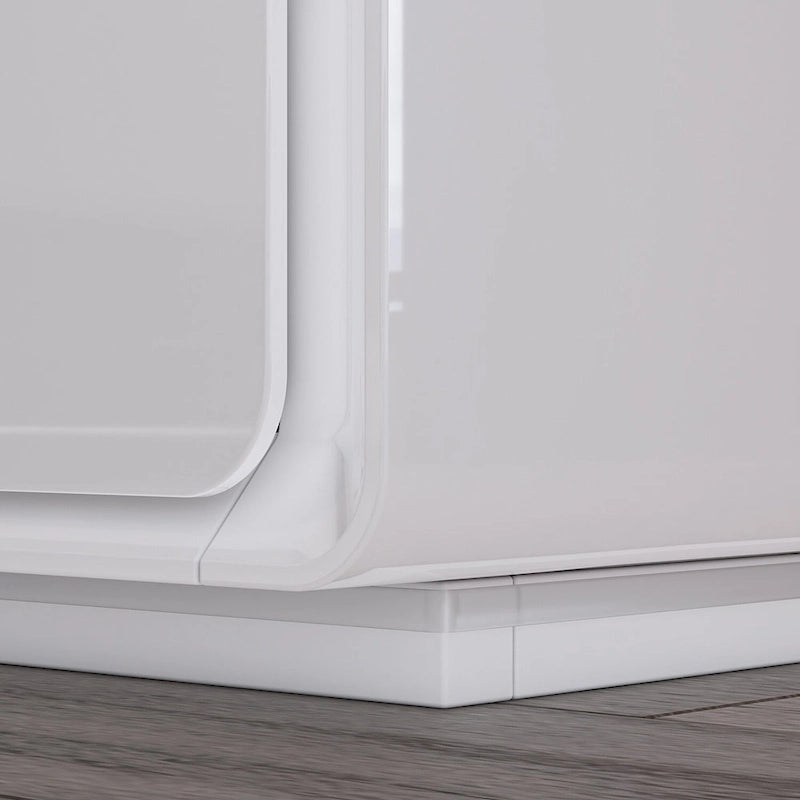 Table de chevet LED moderne laquée brillante, table d'appoint, table de nuit