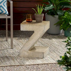Max Outdoor Light-Weight Concrete Side Table by Christopher Knight Home