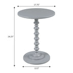 Table ronde à fuseaux Palm Beach de Convenience Concepts