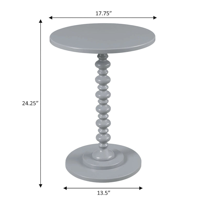 Table ronde à fuseaux Palm Beach de Convenience Concepts