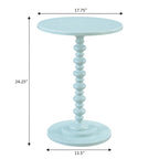 Table ronde à fuseaux Palm Beach de Convenience Concepts