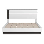 Lit plateforme contemporain Conjira en bois blanc de Furniture of America