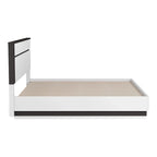 Lit plateforme contemporain Conjira en bois blanc de Furniture of America