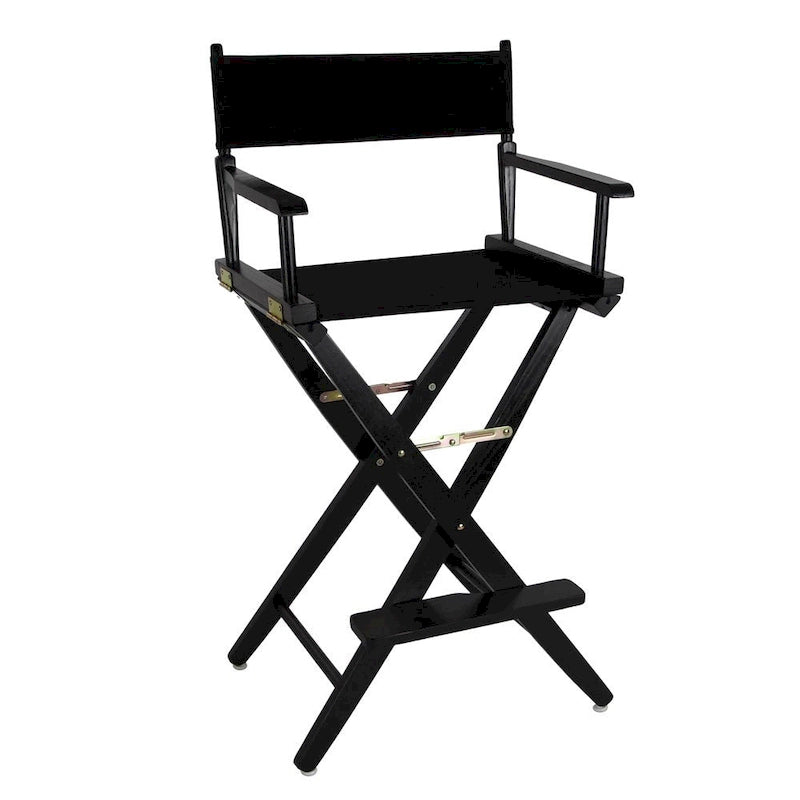 Chaise de réalisateur extra-large de 76 cm (30 pouces) en chêne américain de qualité supérieure, hauteur bar, American Trails