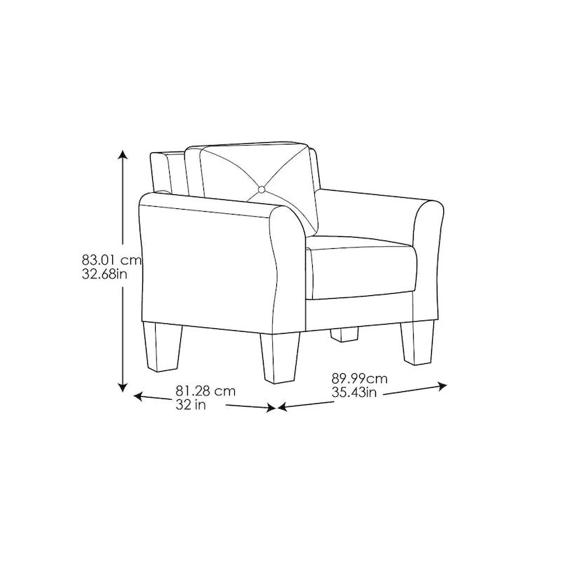 Fauteuil iLounge Harvard en microfibre