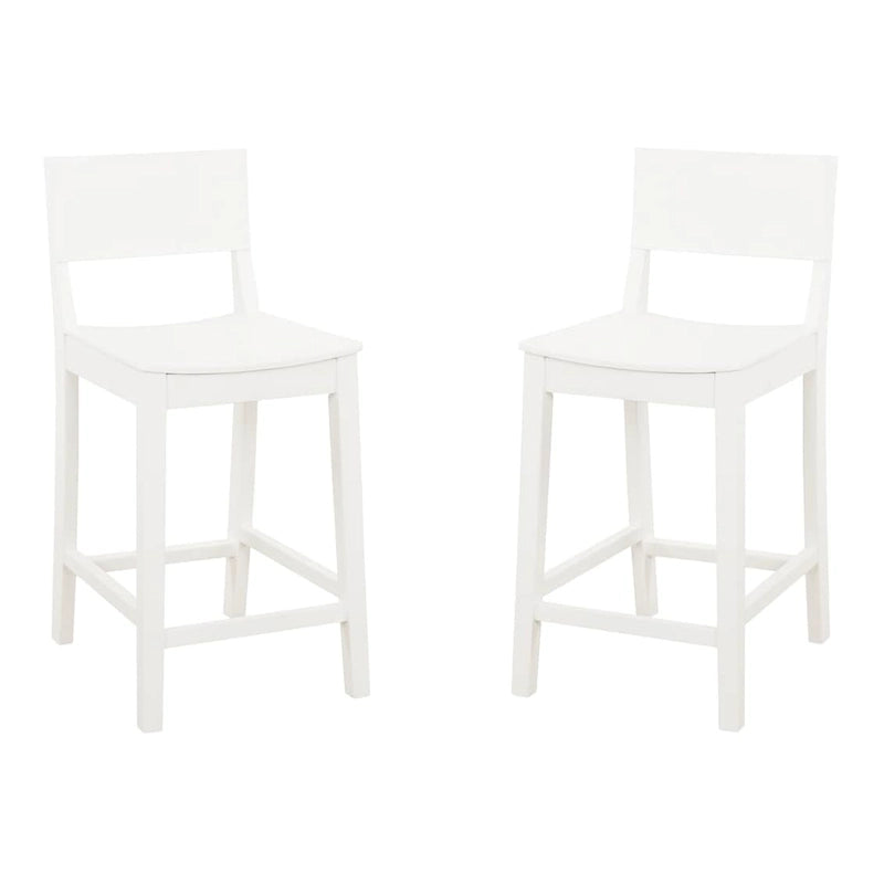 Tabouret de comptoir sans accoudoirs Dahlia Wood 24 pouces (ensemble de 2)