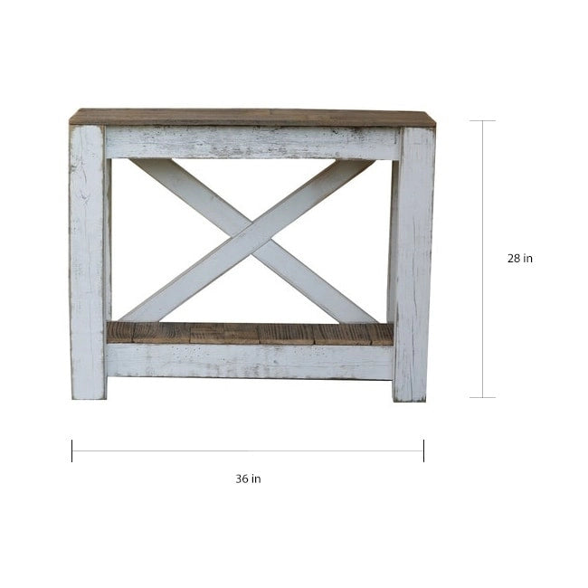 Table console The Gray Barn Clovelly White Combo X-back