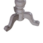 Table d'appoint ronde Ocean Isle en pin vieilli et blanc antique