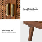 Meuble d'appoint Borsippa à 2 portes avec étagères par HULALA HOME