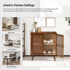 Meuble d'appoint Borsippa à 2 portes avec étagères par HULALA HOME