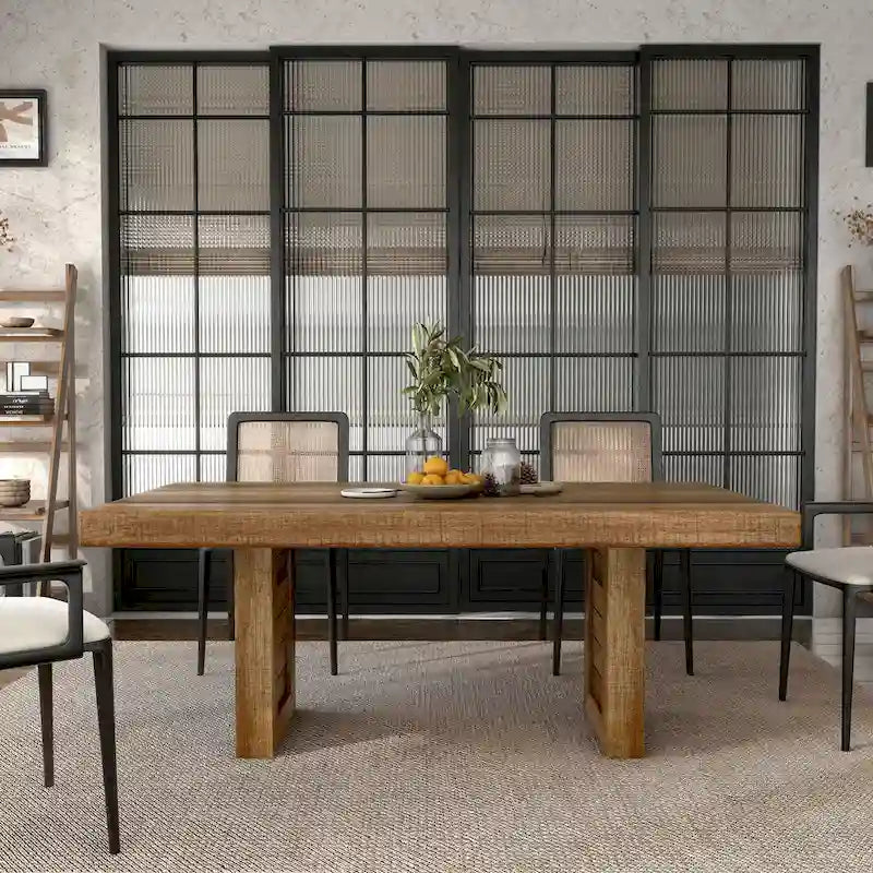 Table de salle à manger rustique Anaisha en bois massif de 173 cm (68 pouces) de Furniture of America