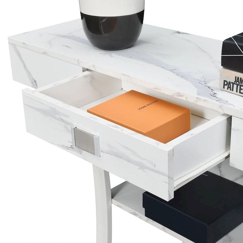 Console Newport Harri à 1 tiroir avec étagères de Convenience Concepts