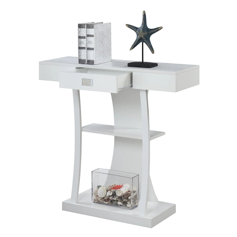 Console Newport Harri à 1 tiroir avec étagères de Convenience Concepts