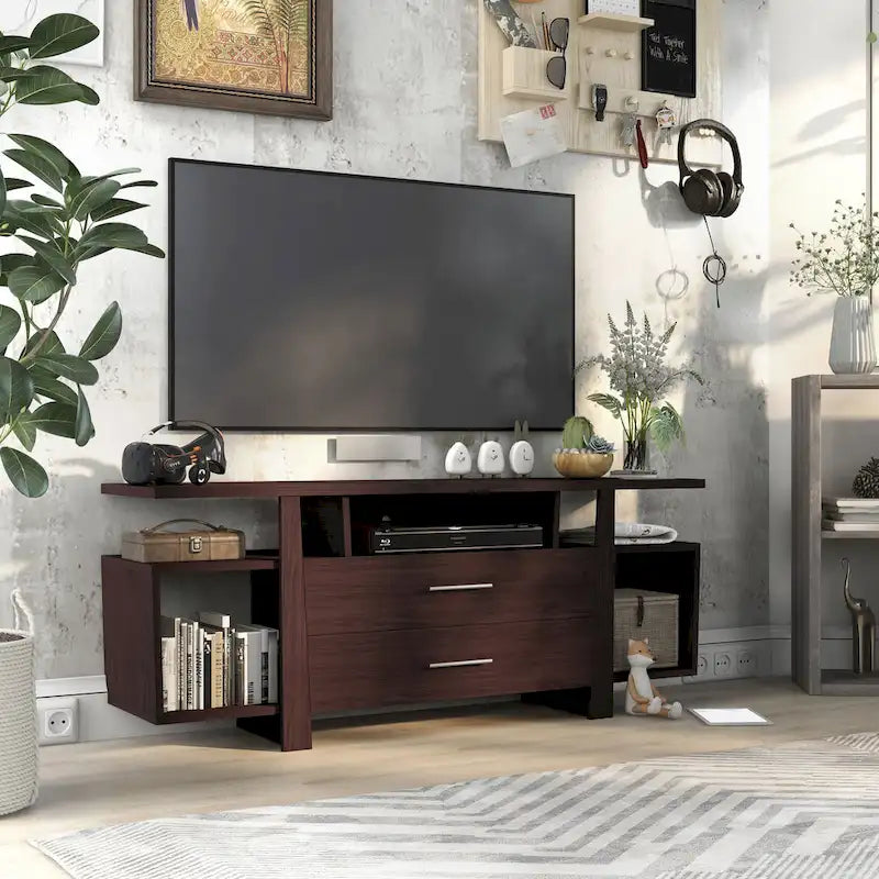 Bild Modern 60-inch Multi-functional Storage TV Console by Furniture of America