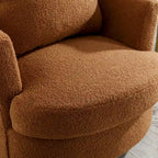 Modern Upholstered Swivel Barrel Chair(Set Of 2)