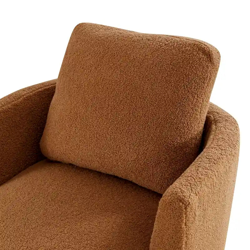 Modern Upholstered Swivel Barrel Chair(Set Of 2)
