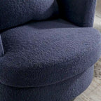 Modern Upholstered Swivel Barrel Chair(Set Of 2)