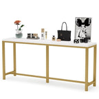 Table console extra longue de 180 cm (70,9 pouces), à placer derrière un canapé ou à utiliser comme table d'entrée ou table de bar.