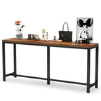 Table console extra longue de 180 cm (70,9 pouces), à placer derrière un canapé ou à utiliser comme table d'entrée ou table de bar.