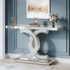 Console, table d'entrée avec pieds géométriques, table basse - 30 cm P x 100 cm L x 80 cm H