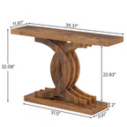 Console, table d'entrée avec pieds géométriques, table basse - 30 cm P x 100 cm L x 80 cm H