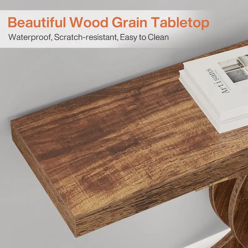 Console, table d'entrée avec pieds géométriques, table basse - 30 cm P x 100 cm L x 80 cm H