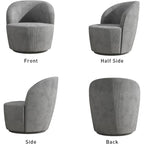 Fauteuil pivotant rond confortable pour salon