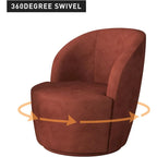 Fauteuil pivotant rond confortable pour salon