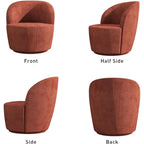 Fauteuil pivotant rond confortable pour salon