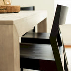 Ensemble table et chaises de salle à manger Plank and Beam 72 en bois massif moderne