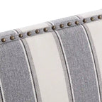 Fauteuils d'appoint avec garniture cloutée, ensemble de 2