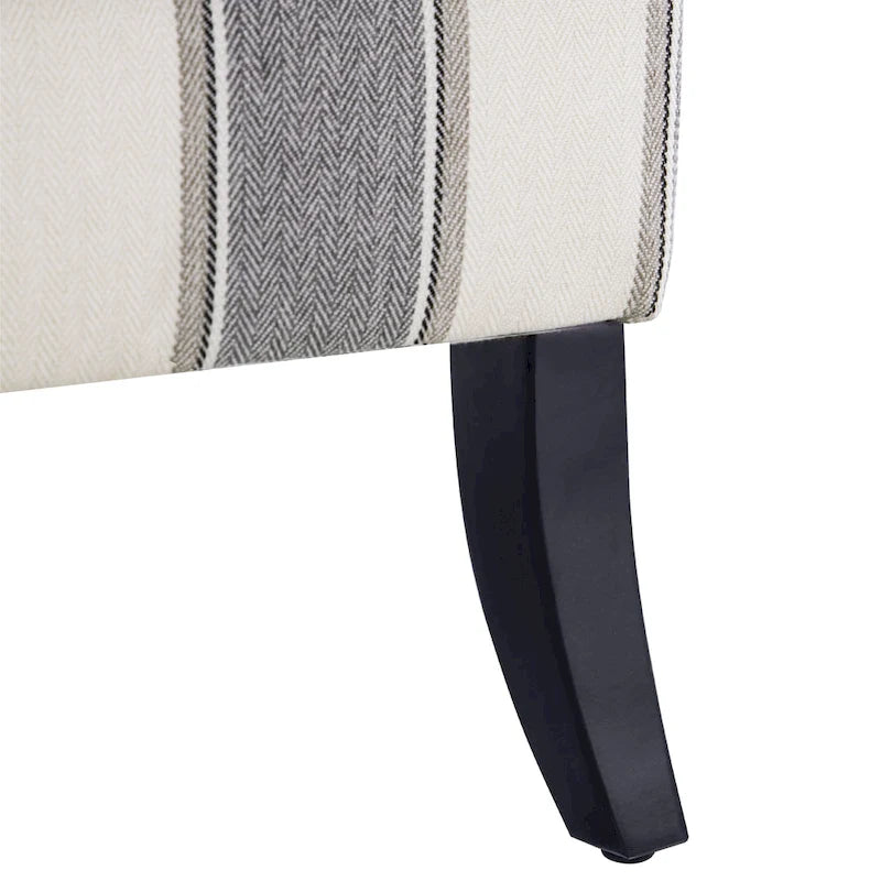 Fauteuils d'appoint avec garniture cloutée, ensemble de 2