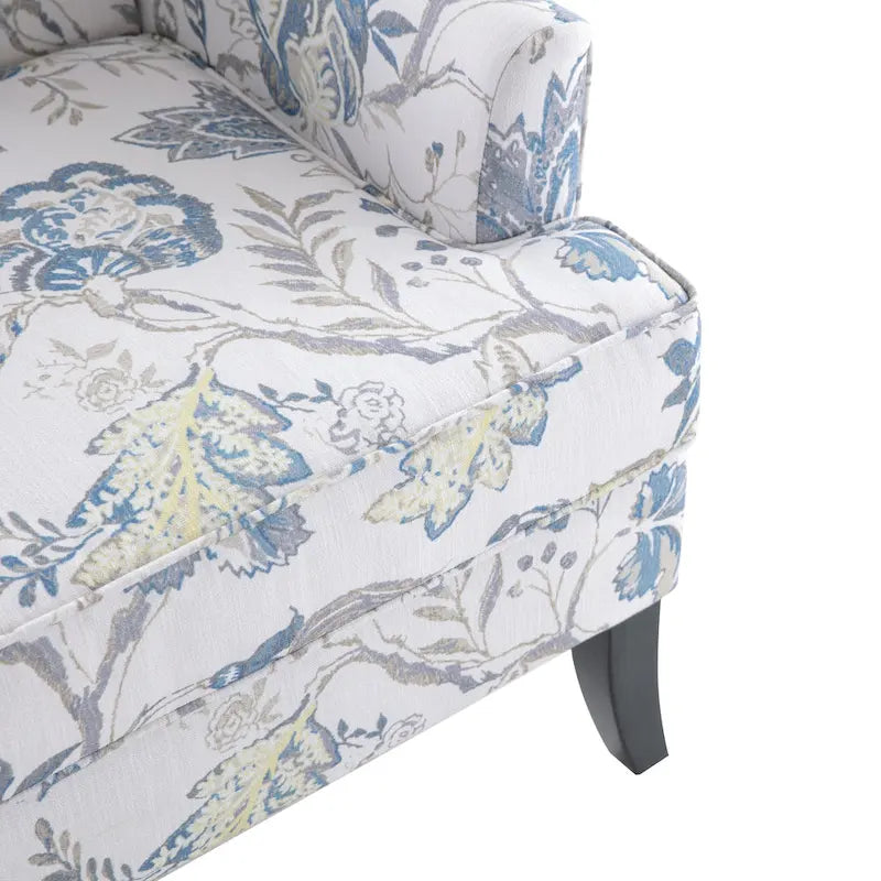 Fauteuils d'appoint avec garniture cloutée, ensemble de 2