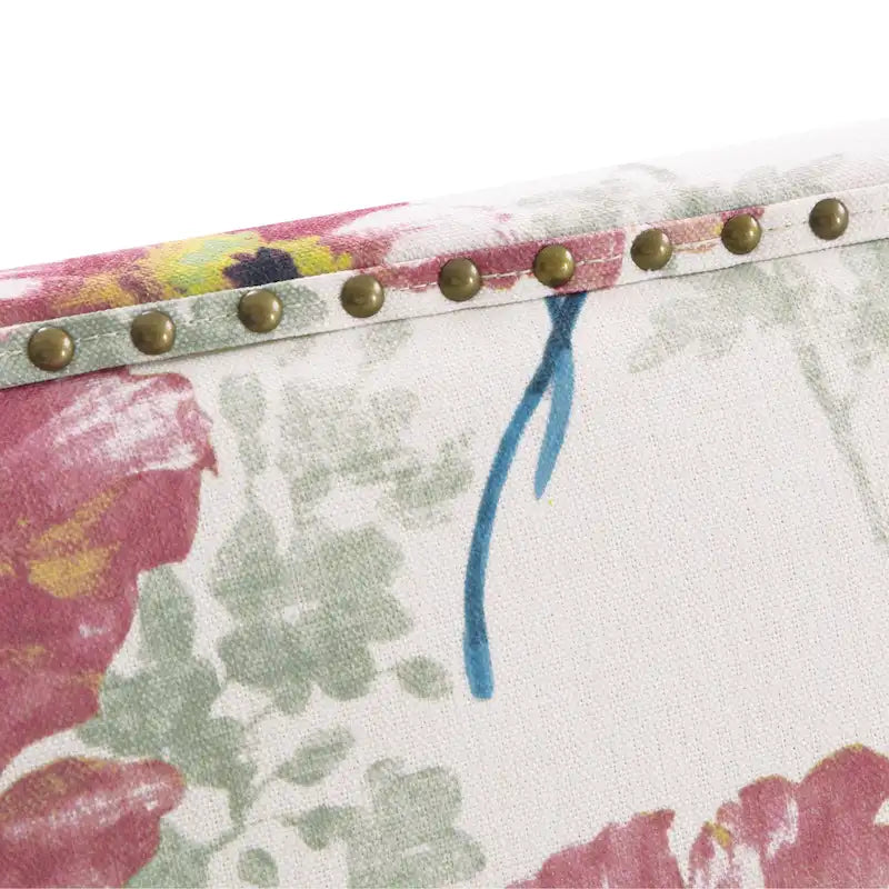 Fauteuils d'appoint avec garniture cloutée, ensemble de 2