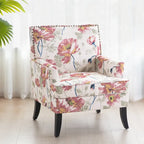 Fauteuils d'appoint avec garniture cloutée, ensemble de 2